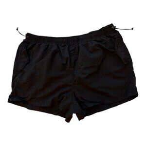 Ultra Flirt Black Nylon Shorts 2X - Lightweight Active Casual Pockets (2610-1)